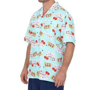 Uzzi Short Sleeve Hawaiian Shirt Casino Vegas Shirts NWT Men Size Medium